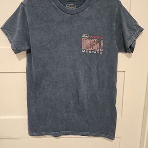 Ford Mach 1 Mustang Short Sleeve Blue Tee